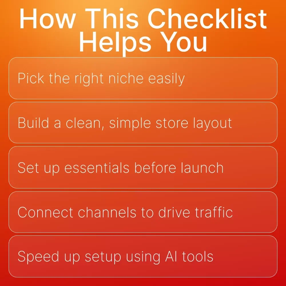 Checklist for a Smooth Online Store Setup | Simple Online Store Setup Tips for Beginners | Digital Download for New Entrepreneurs and Creators