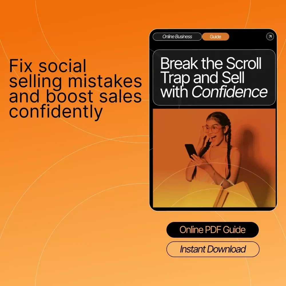Break the Scroll Trap and Sell with Confidence | Fix Common Social Commerce Mistakes Beginners Make | Digital Download eBook for Creators and Small Business Owners