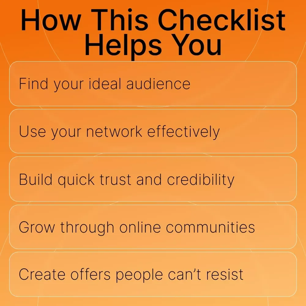 Simple Ways to Get Your First Customers | Digital Download Checklist for New Entrepreneurs, Creators & Small Business Owners | Easy Marketing Tips & Simple Ways to Get First Customers