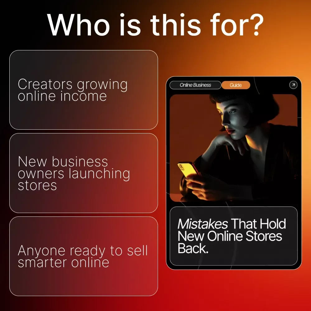 Mistakes That Hold New Online Stores Back | Learn to Avoid Common Online Store Mistakes Beginners Make | Digital Download Guide for E-Commerce Growth and Confidence