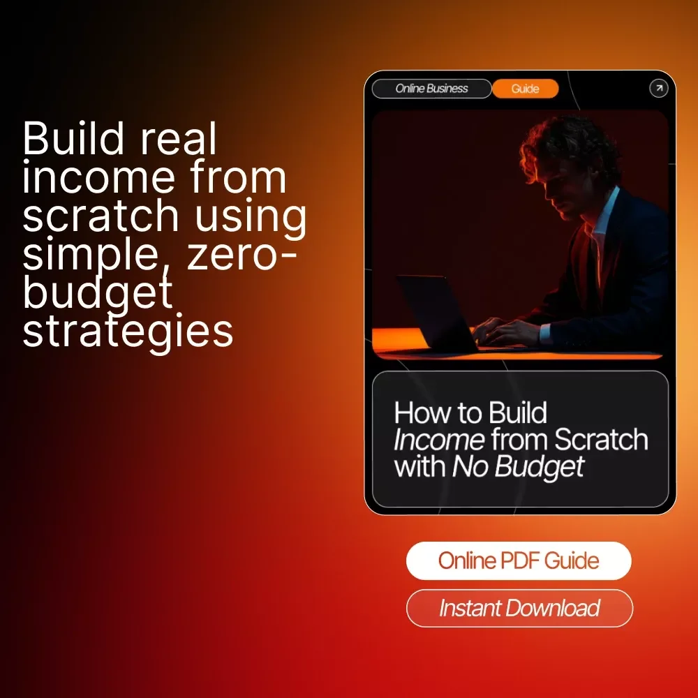 How to Build Income from Scratch with No Budget Guide | Beginner-Friendly Digital Download | Affiliate Marketing Starter Guide | Learn how to start affiliate marketing with no money