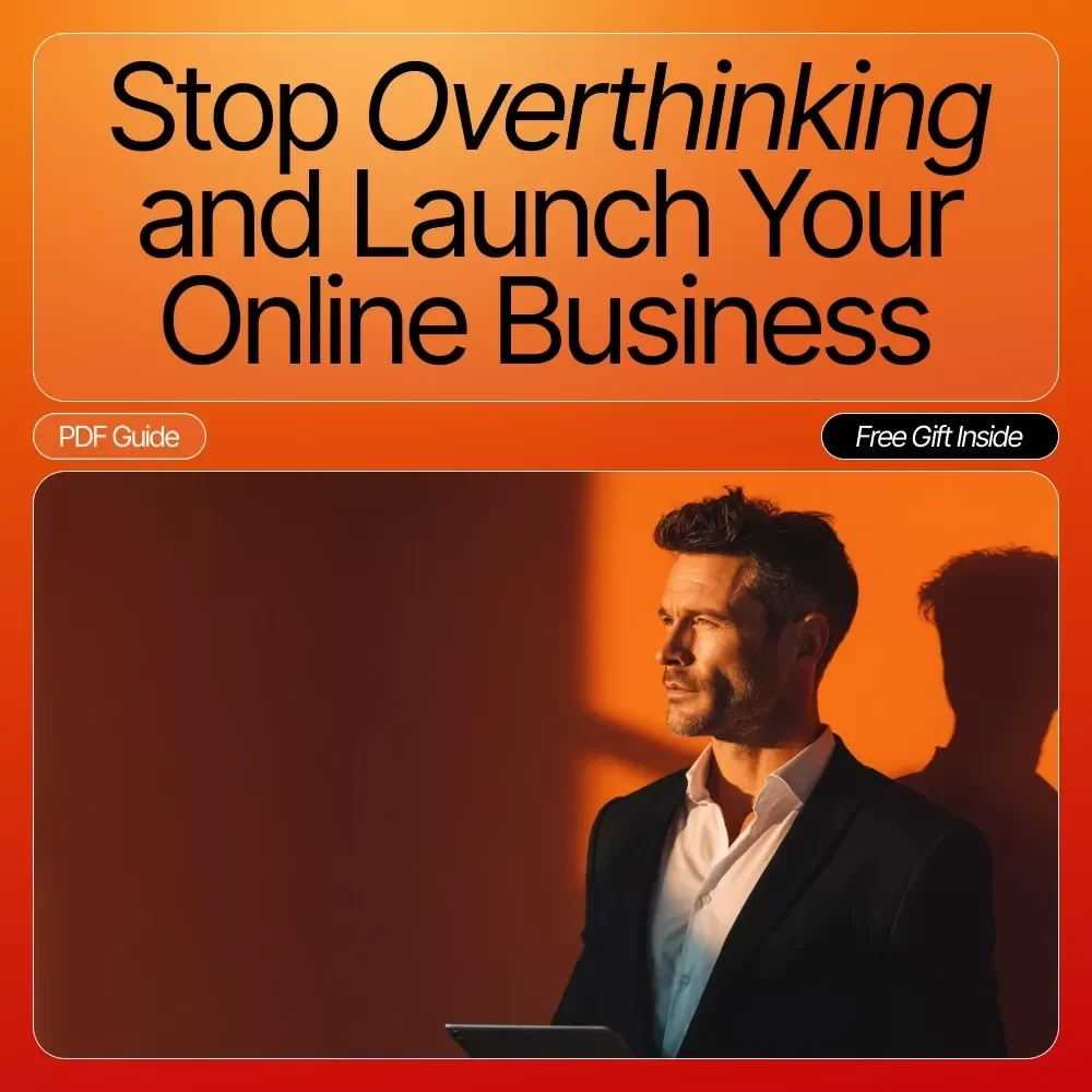 Stop Overthinking and Launch Your Online Business Checklist | How to Stop Overthinking and Take the First Step | Digital Download for New Entrepreneurs