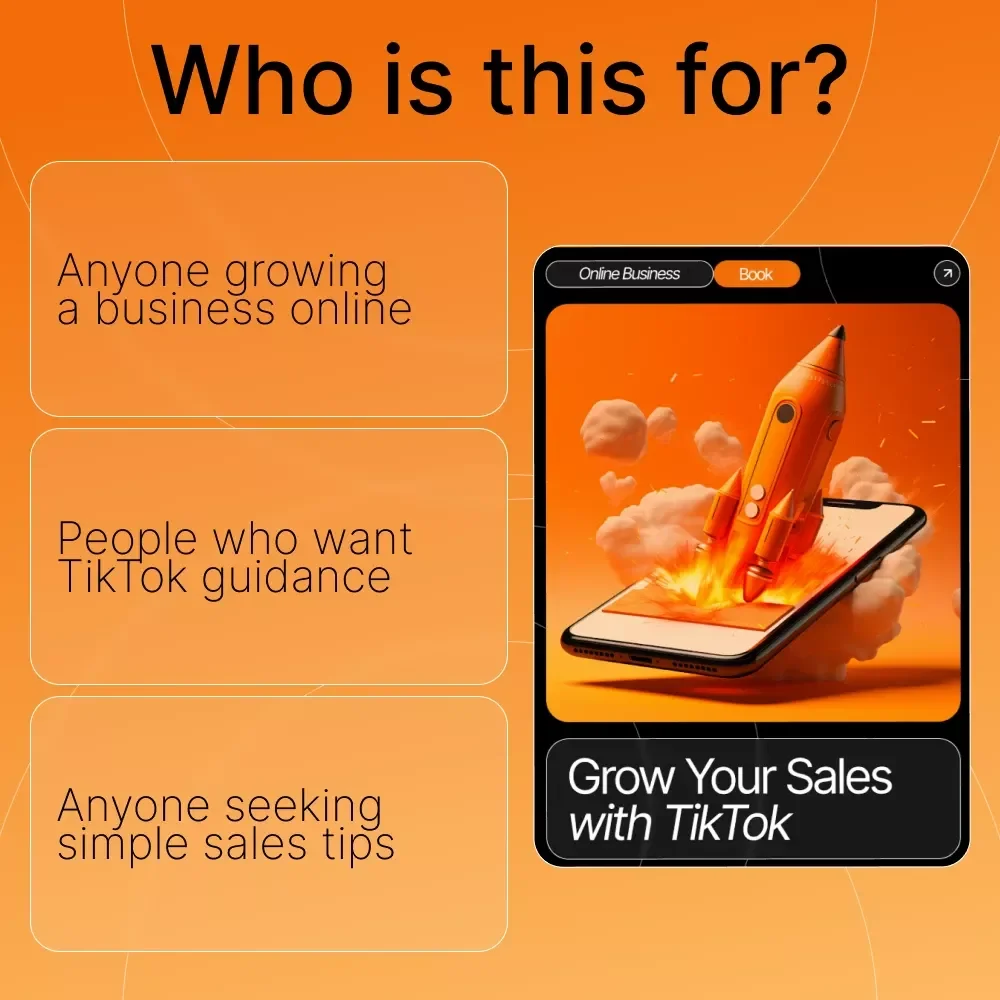 Grow Your Sales with TikTok – Viral Marketing eBook for Small Businesses | TikTok Strategy Guide | Social Media Growth | tiktok basics for selling
