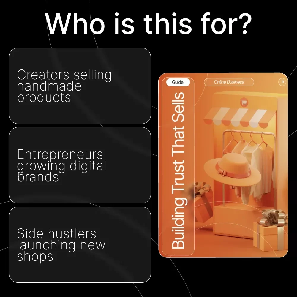 Building Trust That Sells | Digital Guide for Small Businesses and Online Creators | Simple Ways to Add Trust to Your Online Store