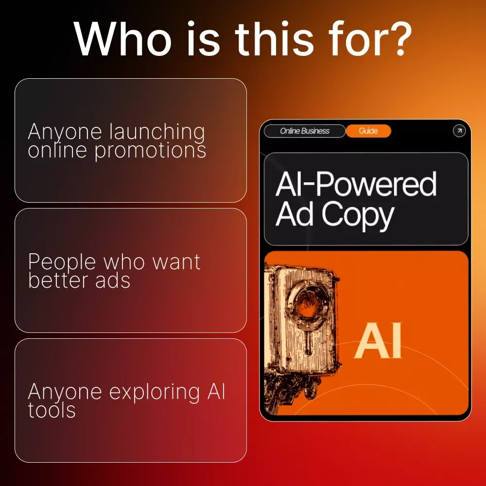 AI-Powered Ad Copy | Ad Copy Basics Using AI | Digital Marketing Guide for High-Converting Ads | Etsy-Style eBook for Small Businesses & Creators