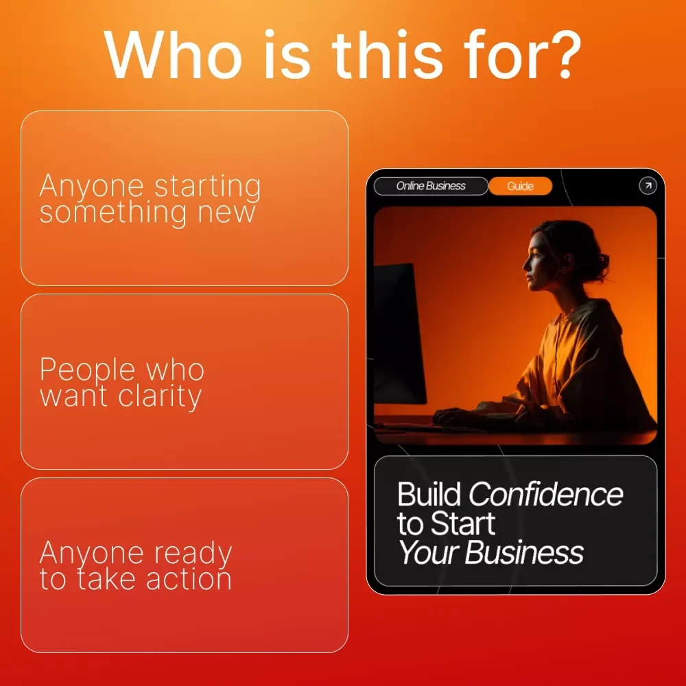 Build Confidence to Start Your Business – Entrepreneur Mindset Guide for Beginners | Digital Download | how to build confidence to start a business | Startup Confidence Handbook