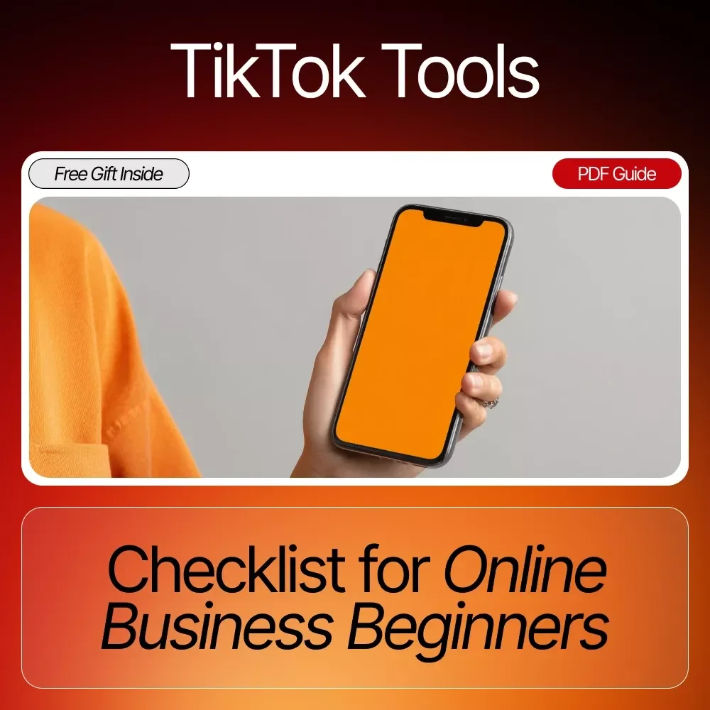 TikTok Tools Checklist for Online Business Beginners – Digital Download, Viral Content Guide, Social Media Starter Kit, TikTok Growth Tools for Online Business