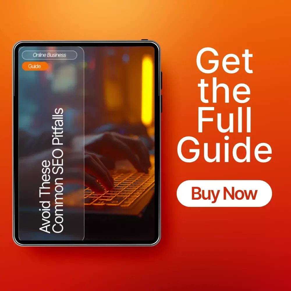 Avoid These Common SEO Pitfalls – Printable SEO Guide for Beginners, Digital Download, Learn to Fix seo mistakes beginners make, Website Optimization Checklist, Etsy-Style SEO Learning Resource