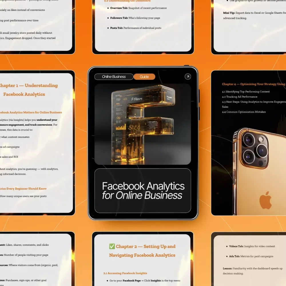 Facebook Analytics for Online Business | Digital Guide for Entrepreneurs, Creators & Small Businesses | Learn How to Use Facebook Analytics for Online Business