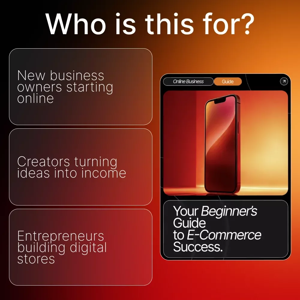 Your Beginner’s Guide to E-Commerce Success | Learn E-Commerce Basics for Beginners | Digital Download eBook for New Online Store Owners and Entrepreneurs