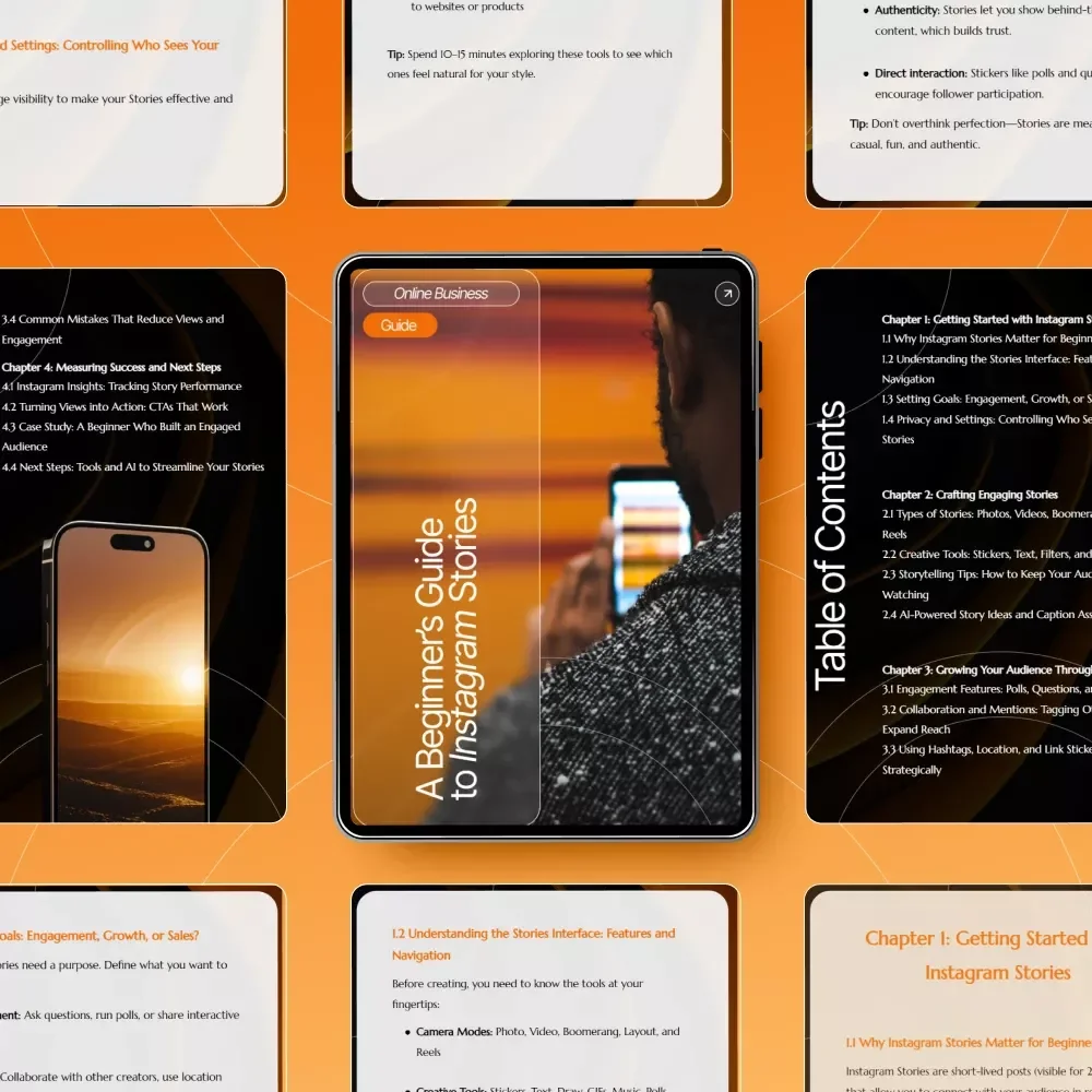 A Beginner’s Guide to Instagram Stories: Master the Art of Engaging Content & Growing Your Audience