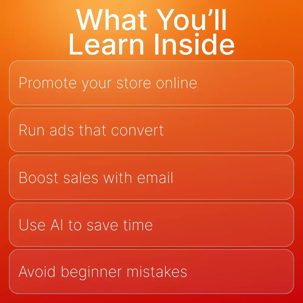 Shopify Marketing Tips for Beginners | Digital Guide for New Store Owners, Creators & Entrepreneurs | Learn How to Drive Traffic, Boost Sales & Grow Online