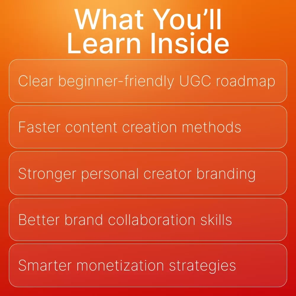 Your Step-by-Step Guide to User-Generated Content Success | UGC Creator Guide for Beginners | Digital Download for How to Become a User Generated Content Creator | Etsy-Style UGC Starter eBook & Checklist