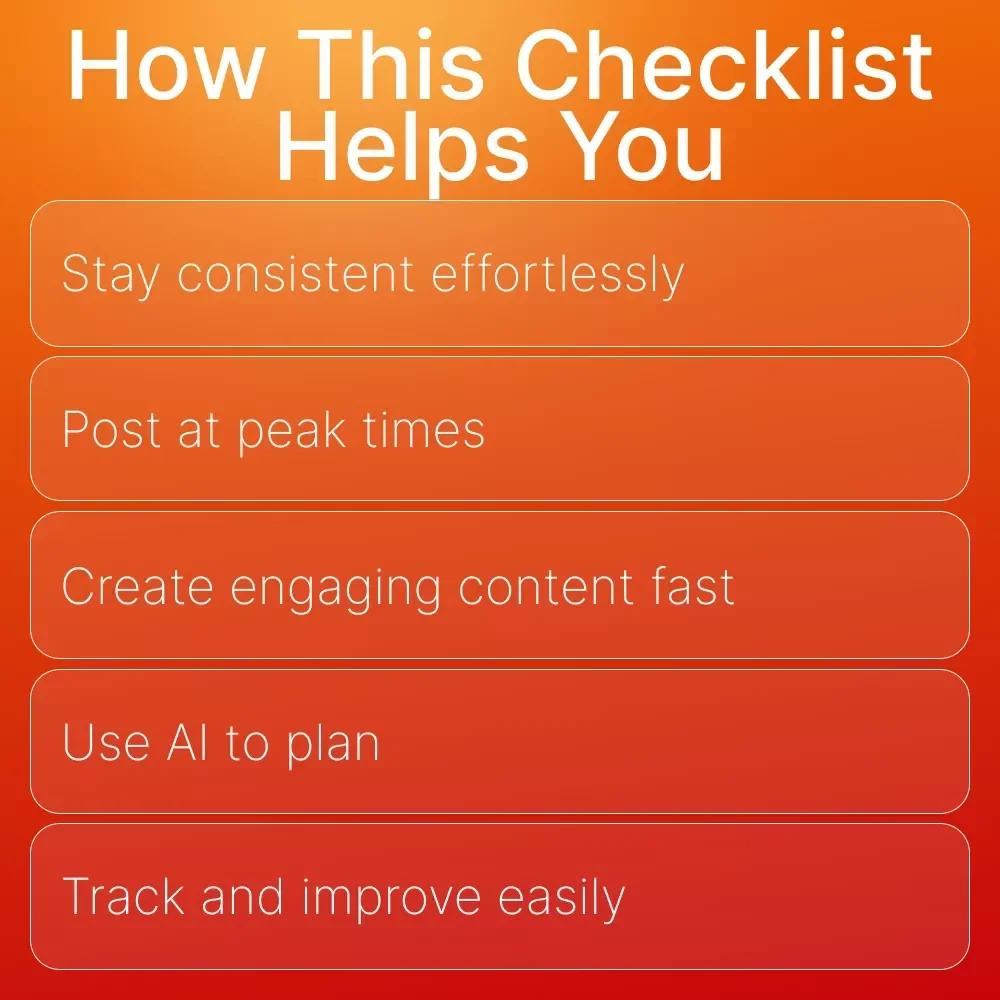 Instagram Posting Schedule for Online Businesses | Simple Strategy Checklist for Consistent Growth