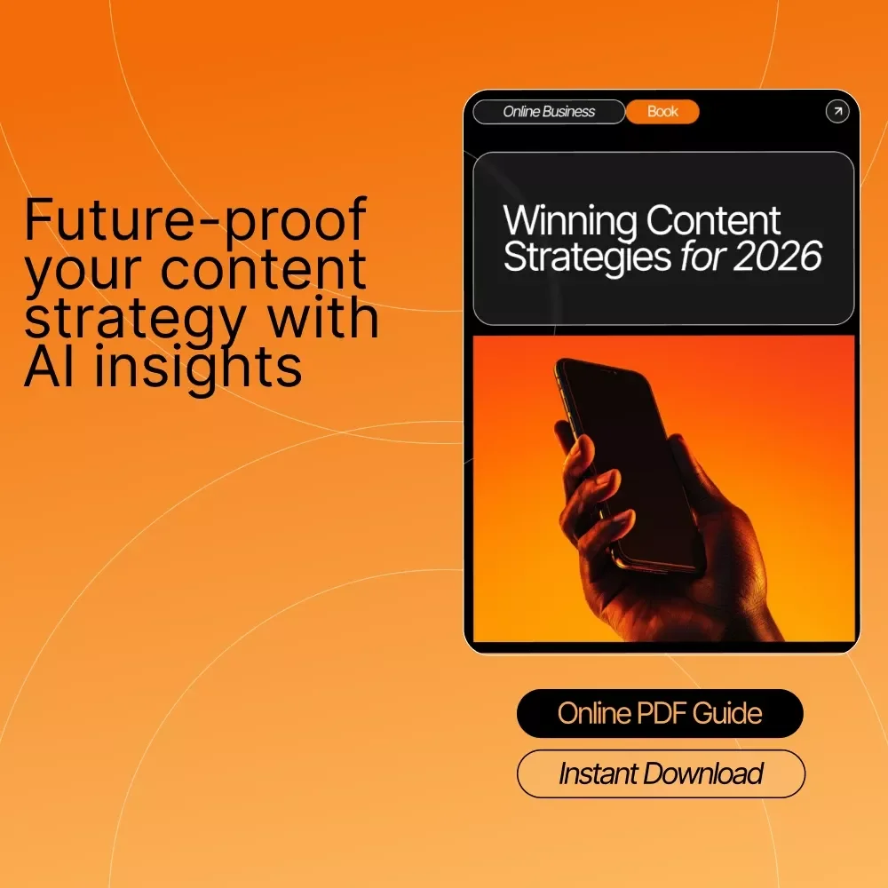Winning Content Strategies for 2026 – Digital Marketing Guide, AI-Powered Content Strategy eBook, Content Planning Checklist & 2026 Trends Playbook