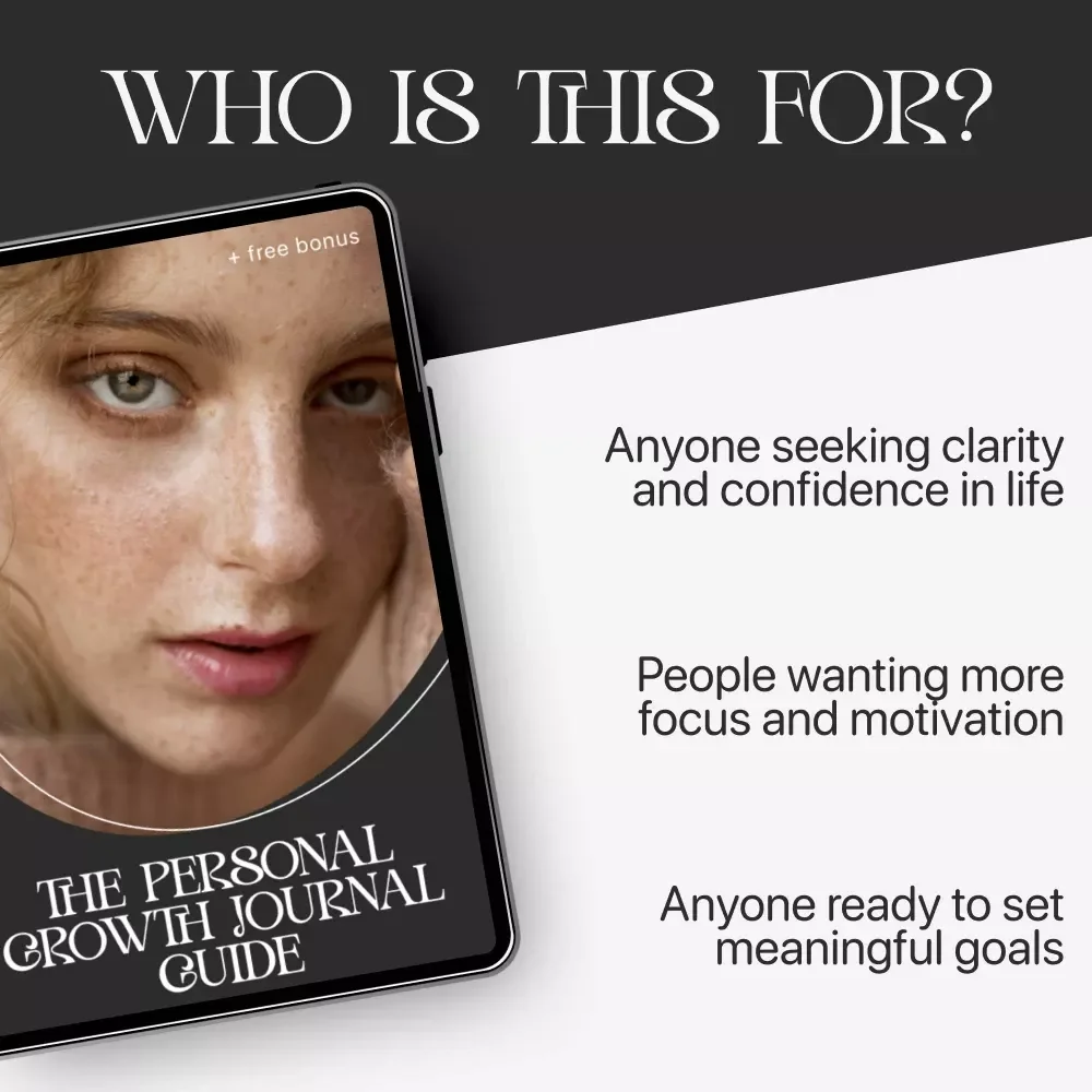 The Personal Growth Journal Guide | Printable Reflection Workbook | How to Use Journaling for Personal Growth