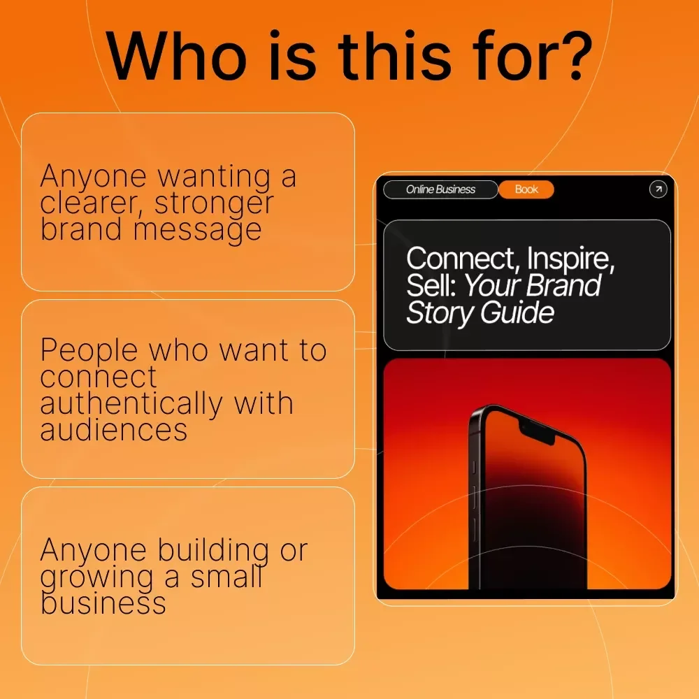 Connect, Inspire, Sell: Your Brand Story Guide | Brand Storytelling eBook | Small Business Marketing | Digital Download