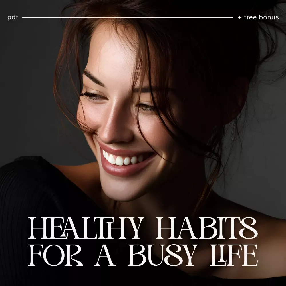 Healthy Habits Checklist for a Busy Life | Printable Daily Wellness Planner & Productivity Tracker | Digital PDF Guide on How to Make Healthy Habits Stick in Busy Life