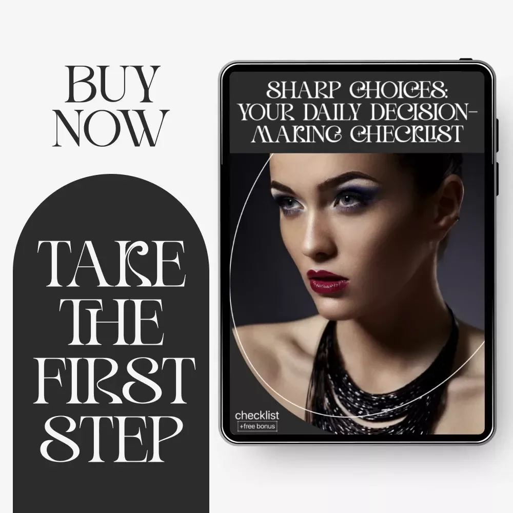 Sharp Choices: Your Daily Decision-Making Checklist | Digital Download | How to Improve Decision-Making Skills