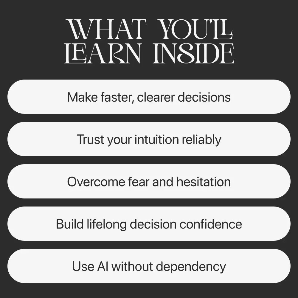 Trust Yourself: A Guide to Confident Decision-Making | How to Trust My Own Decisions Digital Guide | Personal Growth, Self-Trust Workbook, Mindset PDF Download