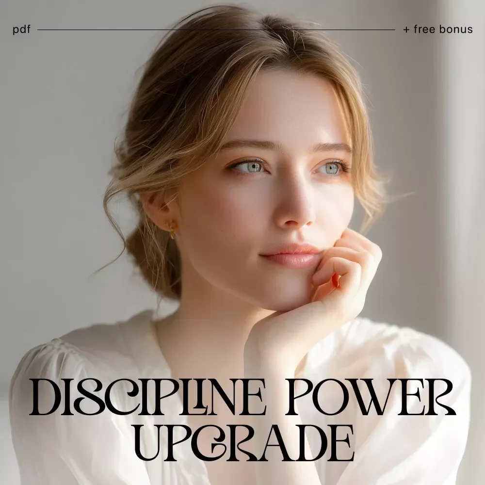 The Daily Discipline Power Upgrade | Printable Productivity Checklist | Digital Download on Ways to Strengthen Self-Discipline Daily