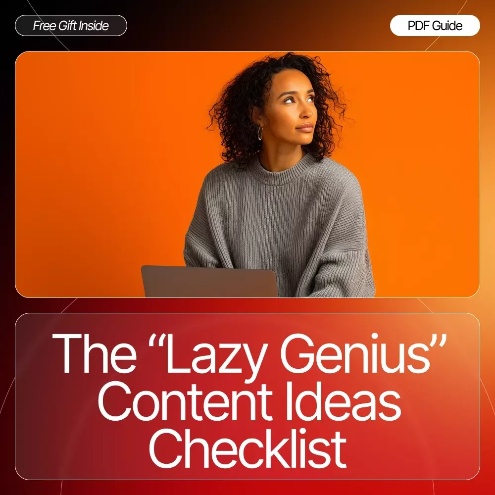 The “Lazy Genius” Content Ideas Checklist | Viral Content Ideas, Social Media Prompts, Creator Inspiration, Digital Download for Easy Content Creation