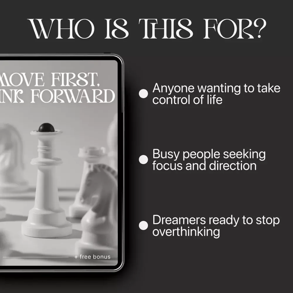Move First, Think Forward | Printable Self-Improvement Guide | Digital Download on Ways to Develop a Proactive Mindset