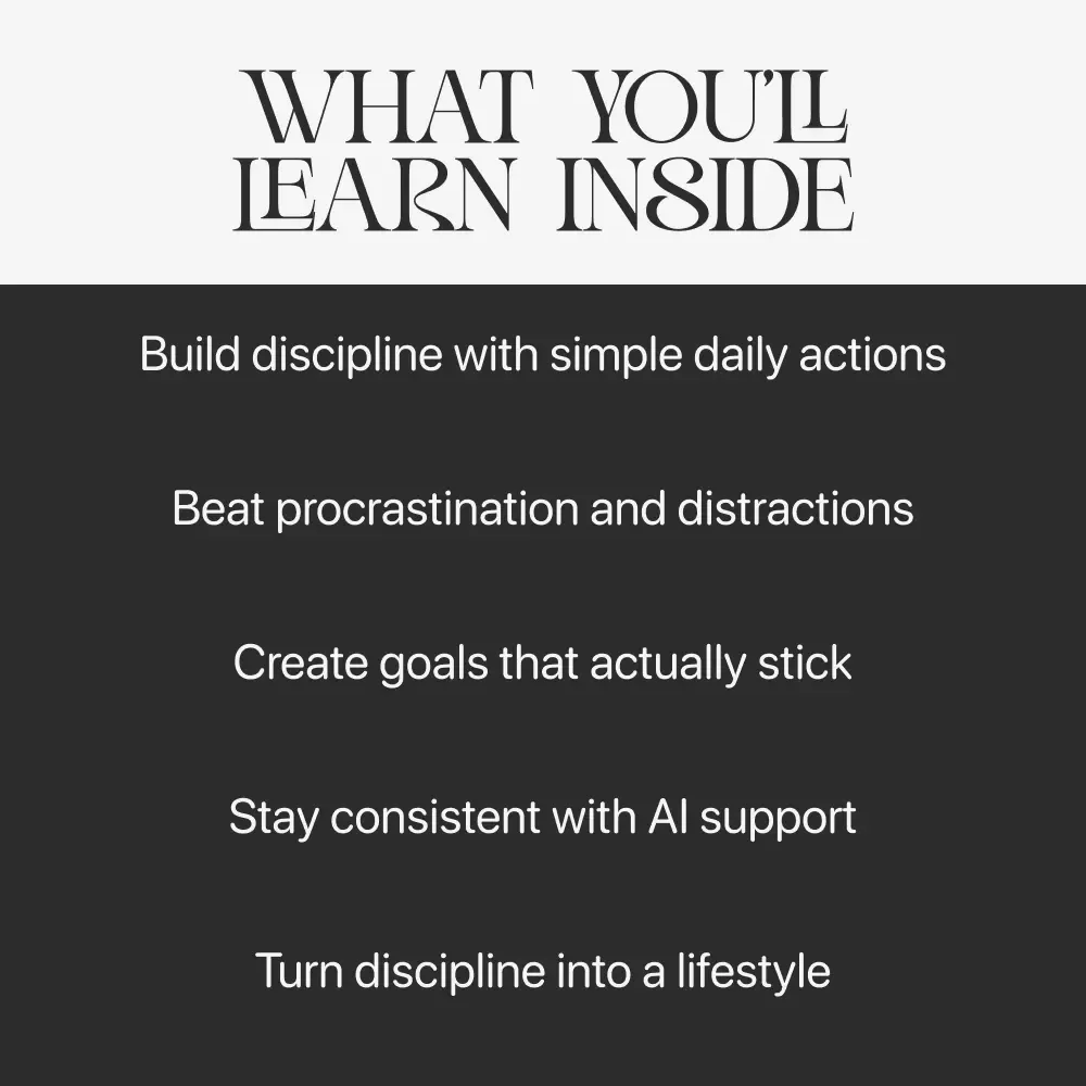 The 30-Day Self-Discipline Challenge | Printable Motivation eBook | Self Discipline Challenge for Habits, Focus, Productivity & Goal Setting