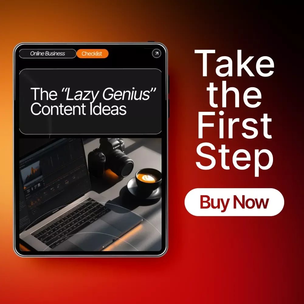 The “Lazy Genius” Content Ideas Checklist | Viral Content Ideas, Social Media Prompts, Creator Inspiration, Digital Download for Easy Content Creation