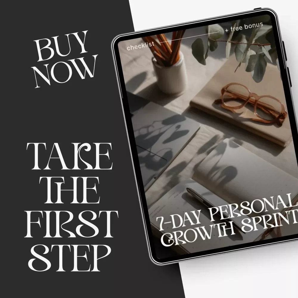 7-Day Personal Growth Sprint | Weekly Personal Growth Challenge Checklist | Self-Improvement PDF Download