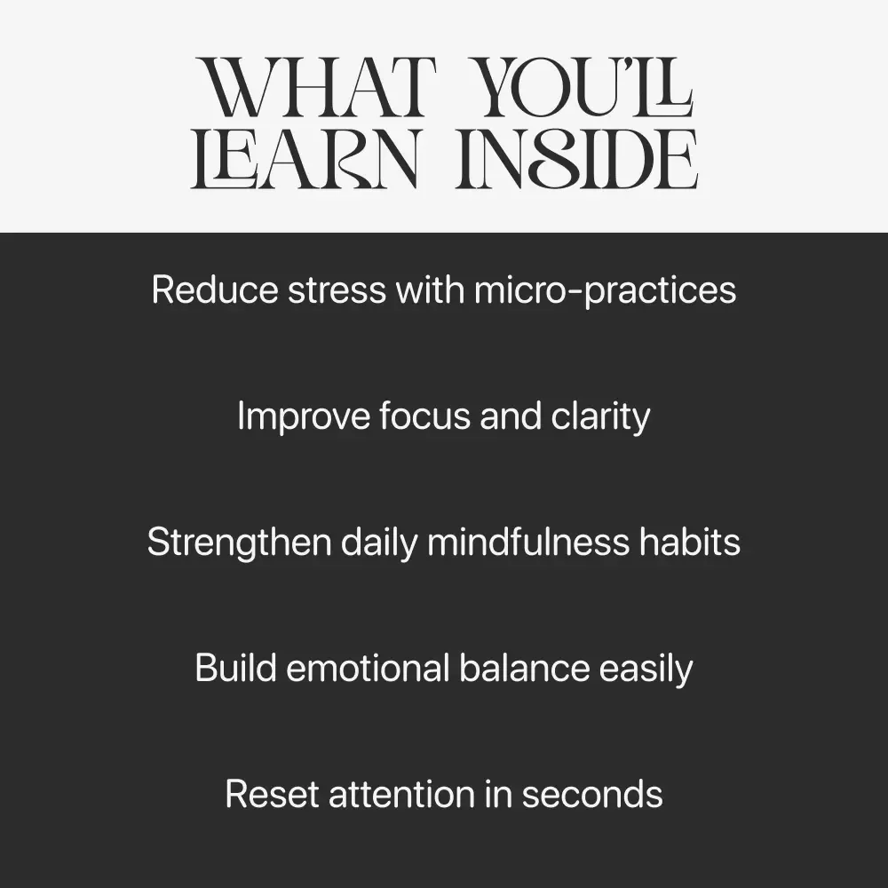 Mindful Moments: How to Feel More Present in Everyday Life | Digital Mindfulness eBook, Self-Care Guide, Presence & Focus Toolkit