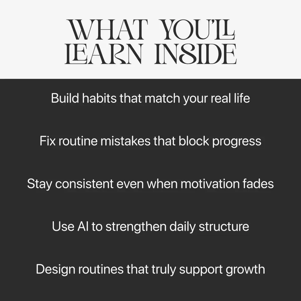 Routines That Move You Forward | Goal-Setting & Habit-Building Guide | How to Build Routines That Support Your Goals