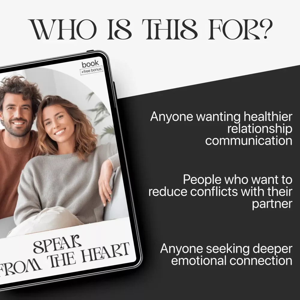 Speak From the Heart | How to Communicate Better With Your Partner Guide | Couples Communication eBook | Relationship Conflict Resolution Digital Download