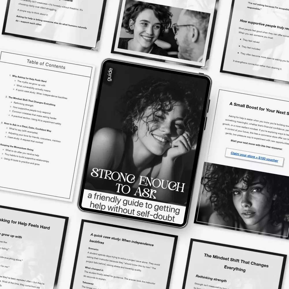Strong Enough to Ask – A Practical Guide on How to Ask for Help Without Feeling Weak | Confidence, Communication & Emotional Strength Digital Download