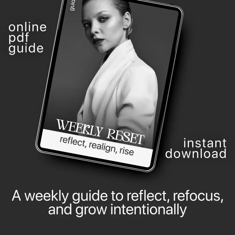 Weekly Reset: Reflect, Realign, Rise | Guided Reflection Workbook | How to Reflect on Your Week Effectively