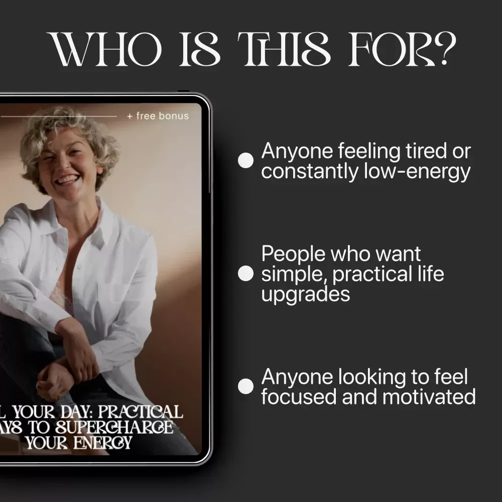 Fuel Your Day: Practical Ways to Supercharge Your Energy | Digital Energy Guide | How to Increase Daily Energy Planner & Checklist