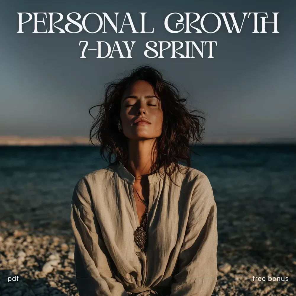 7-Day Personal Growth Sprint | Weekly Personal Growth Challenge Checklist | Self-Improvement PDF Download
