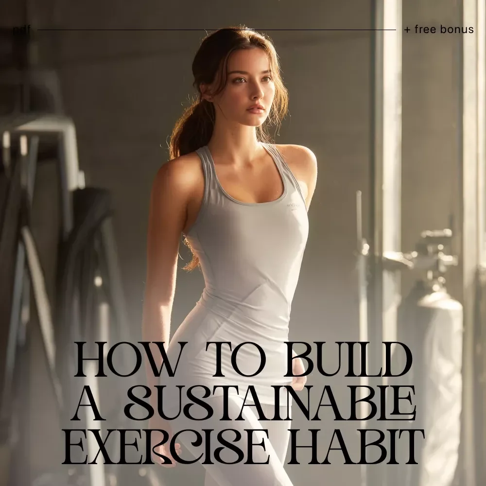 Checklist: How to Build a Sustainable Exercise Habit | Digital Fitness Planner, Habit Tracker, Wellness Printable for Beginners & Busy People