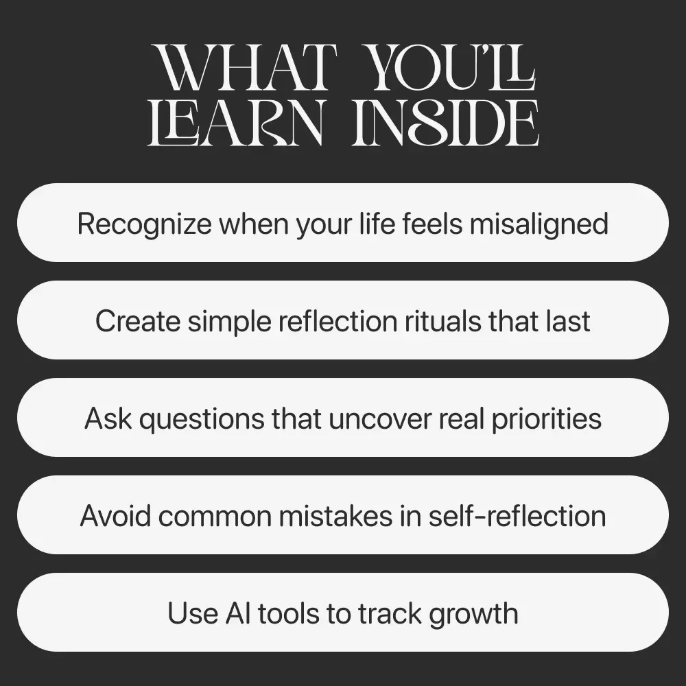 Return to What Matters Most | Self-Discovery & Reflection Guide | How to Reflect on Personal Values Regularly for Clarity and Alignment