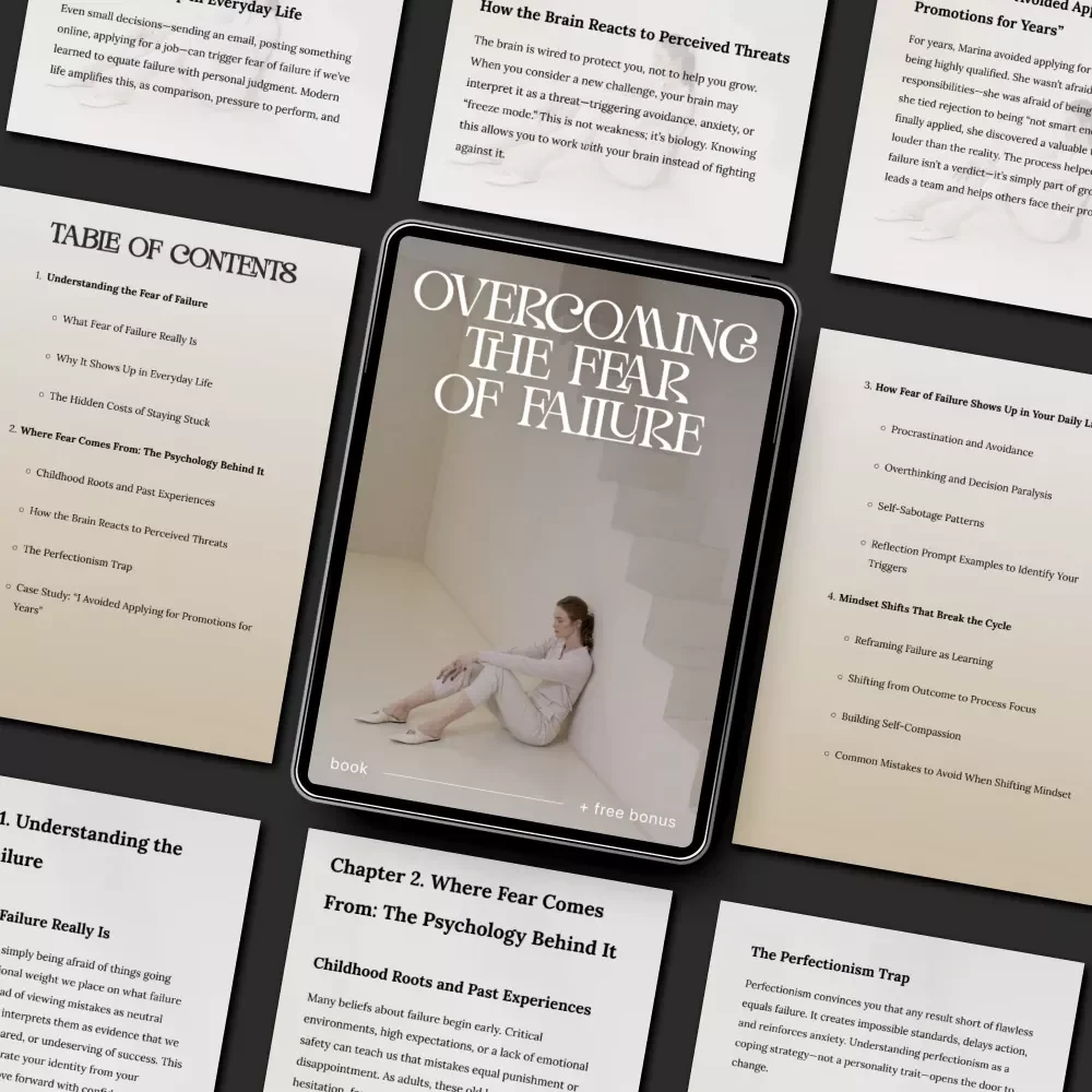 Overcoming the Fear of Failure | Digital eBook for Mindset Growth | Learn How to Overcome Fear of Failure and Build Confidence