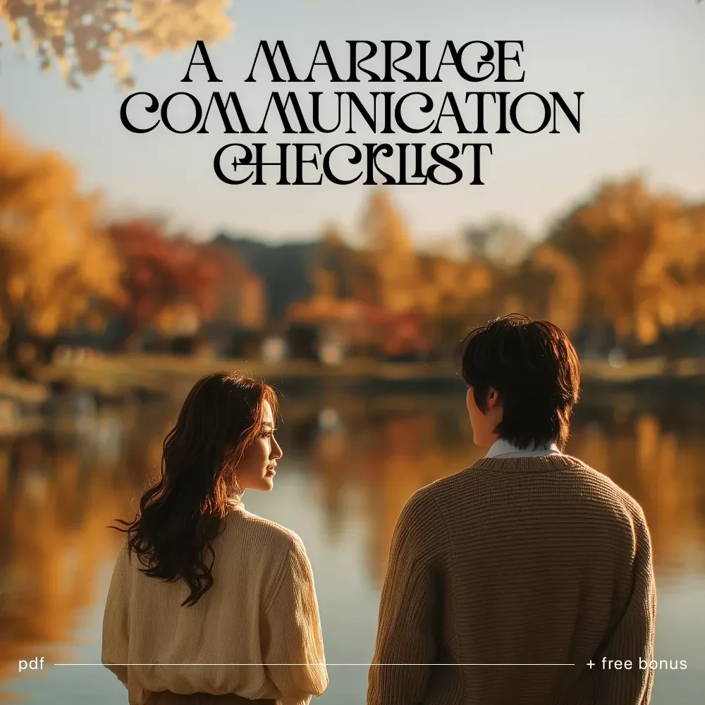 A Marriage Communication Checklist | Printable Couple Communication Guide | How to Keep Communication Healthy in Marriage | Digital Download
