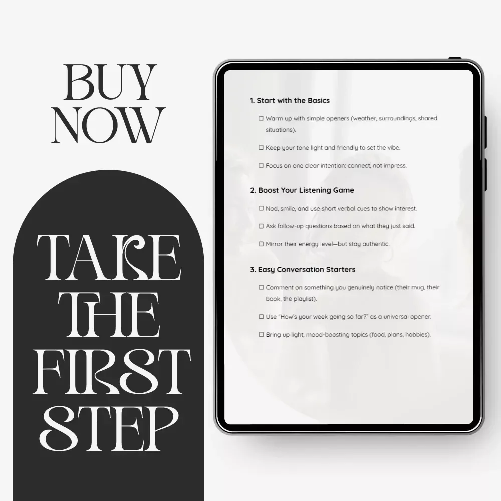 Small Talk Made Simple | Digital Download Guide for Better Conversations, Easy Social Skills, Everyday Communication Tips, Printable eBook