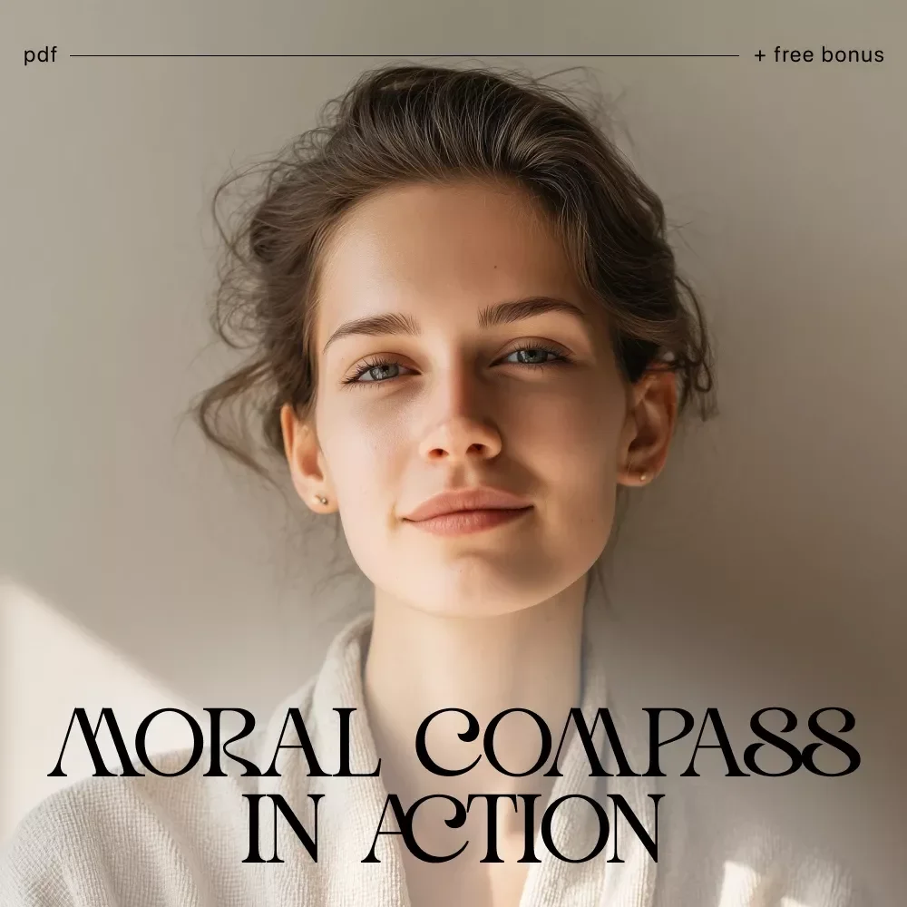 Moral Compass in Action | Ethical Decision-Making Checklist | Learn how to make decisions based on my morals | Printable Self-Reflection Guide for Integrity and Clarity