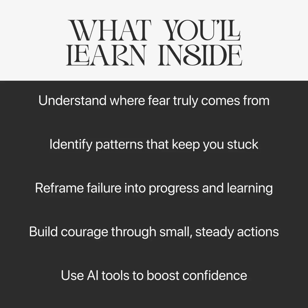 Overcoming the Fear of Failure | Digital eBook for Mindset Growth | Learn How to Overcome Fear of Failure and Build Confidence