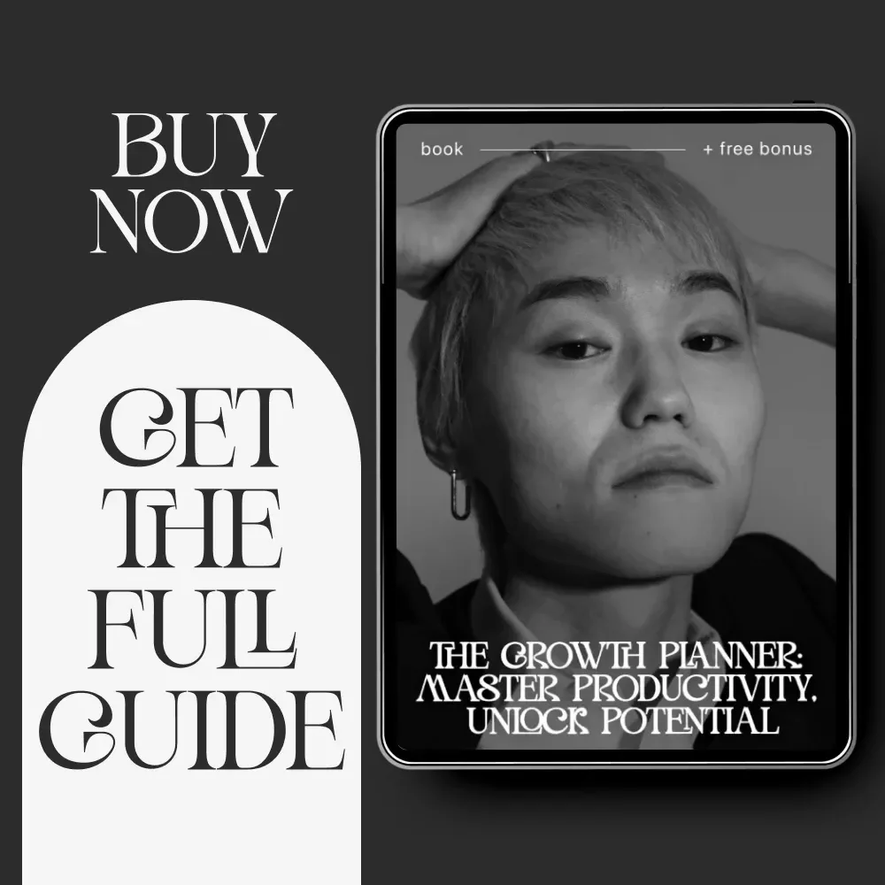 The Growth Planner: Master Productivity, Unlock Potential – Digital eBook | Planner for Productivity and Growth | Goal Setting, Time Management & AI Productivity Guide
