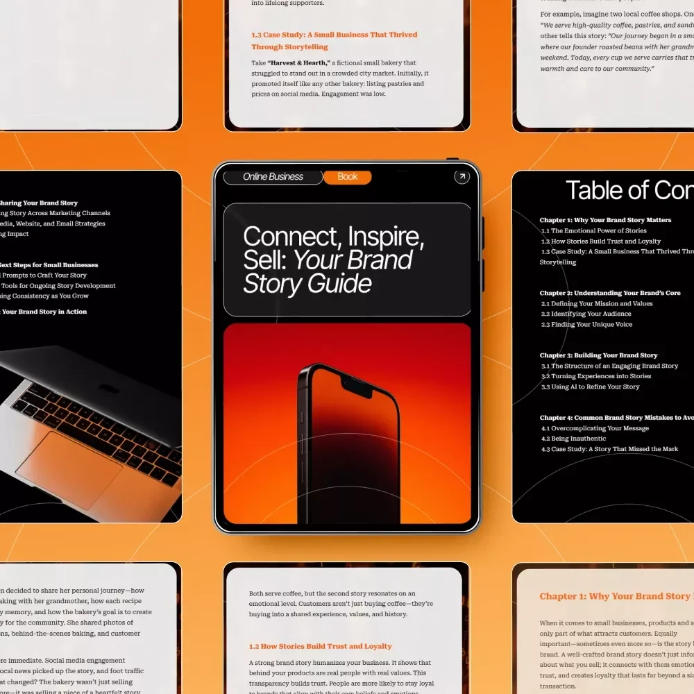Connect, Inspire, Sell: Your Brand Story Guide | Brand Storytelling eBook | Small Business Marketing | Digital Download