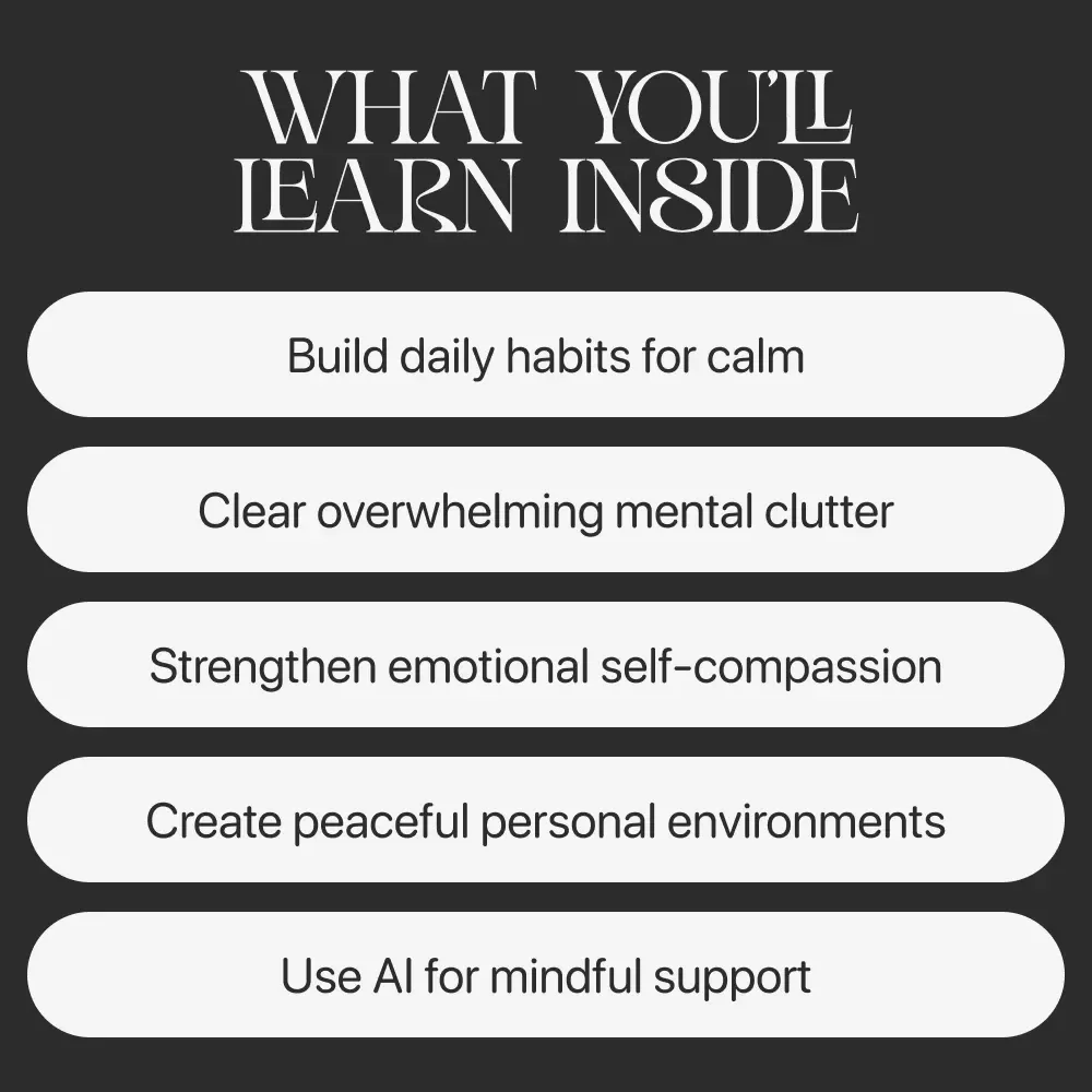Quiet Within — A Practical eBook on how to find inner peace, Self-Compassion, Daily Calm Habits & Digital Mindfulness Guide