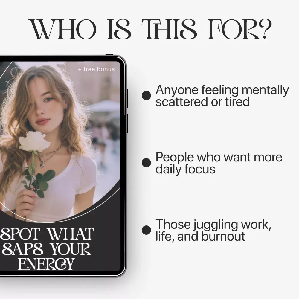 Spot What Saps Your Energy | Mental Clarity & Self-Awareness Guide | Learn How to See What Drains My Mental Energy