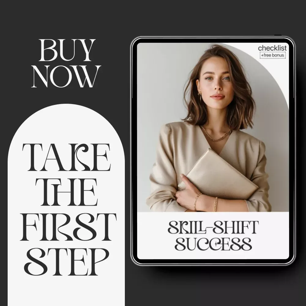 Skill-Shift Success Checklist | Career Change Digital Guide for How to Use Your Skills in a New Career | Printable Transferable Skills Planner