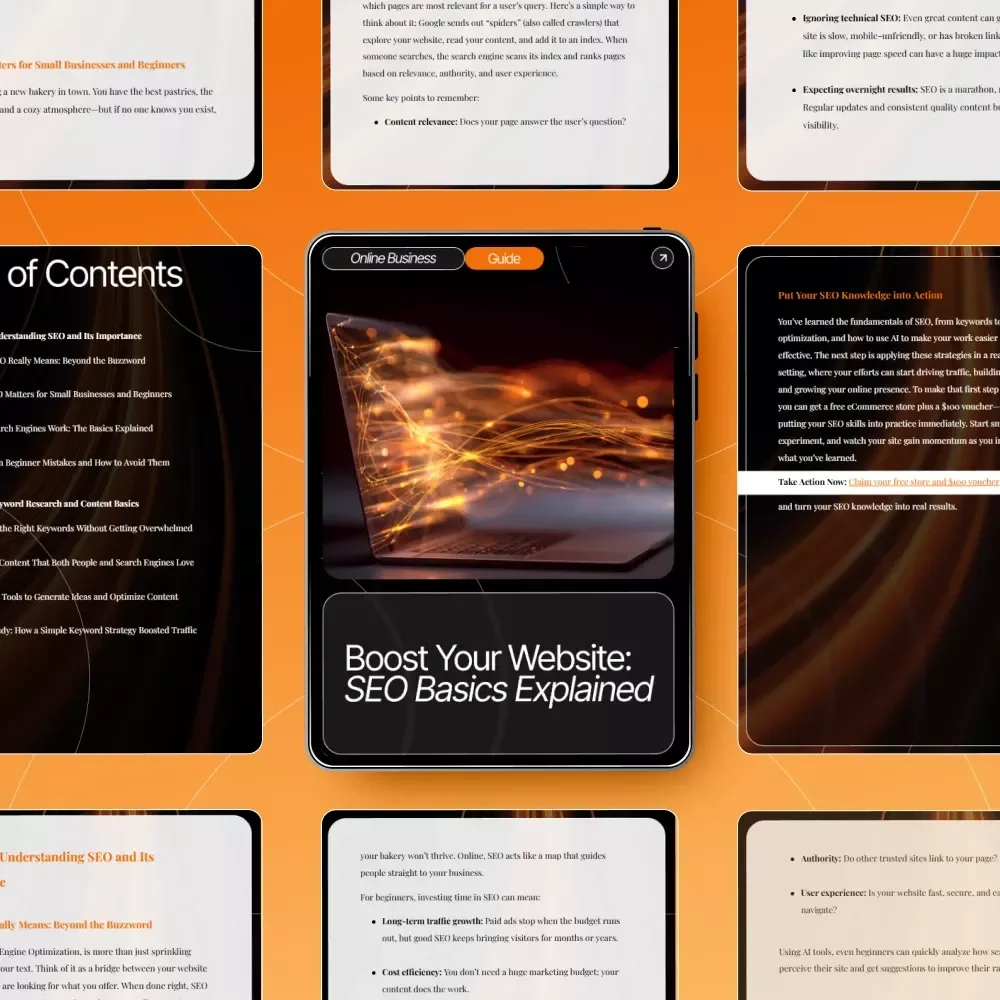 Boost Your Website: SEO Basics Explained – Beginner-Friendly SEO Guide | Digital Download for Small Business | seo basics for beginners